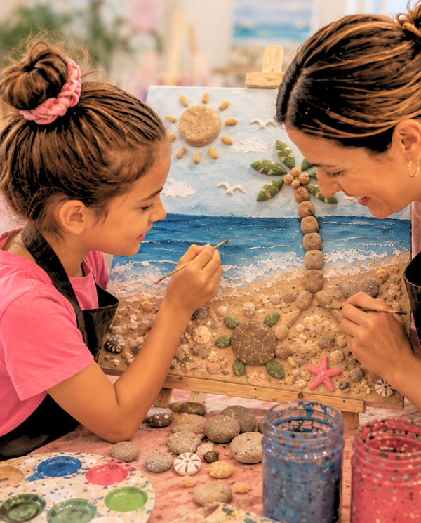 Stone art workshop  Parent & child ( Sat 18 July | 12:30pm to 2:pm )